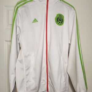 Adidas Mexico FMF Futbol White Track Jacket